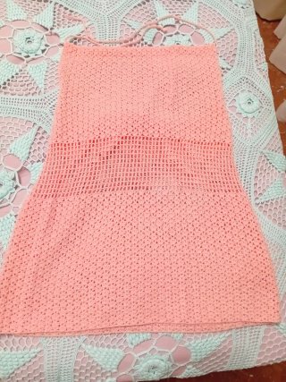 Conjunto crochet rosa talla única