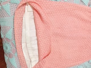 Conjunto crochet rosa talla única