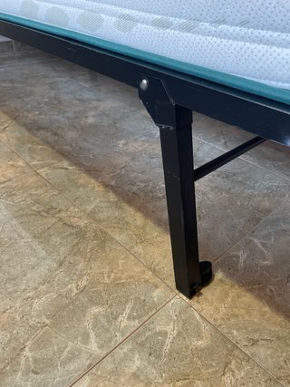Somier cama individual plegable 90 x 190