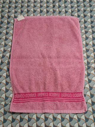 Asciugamano piccolo rosa Enrico Coveri