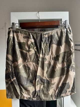 Falda Camuflaje Lentejuelas