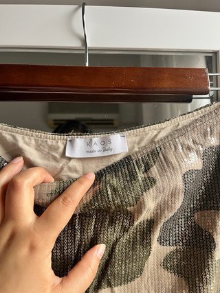 Falda Camuflaje Lentejuelas