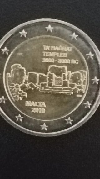 Moneda 2€ Malta 2019 Templos