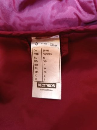 Chaqueta plumas Decathlon S