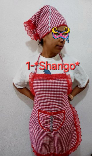Delantal con su killa Oshun, shango,(Oya solo kill