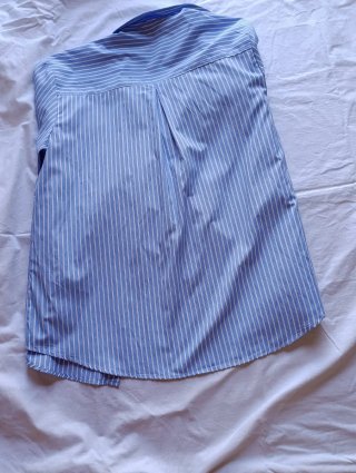 Camisa Stradivarius Rayas Azul Talla XS