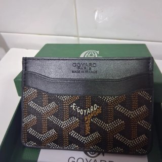 Tarjetero Goyard Negro/Marrón. Nuevo