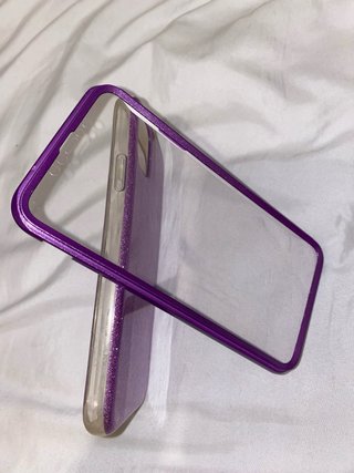 Funda iPhone 11 Pro Max Morada Glitter