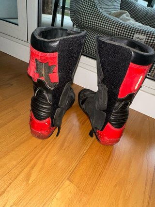 Stivali da Moto Alpinestars Neri e Rossi