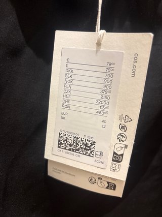 Top COS Nero in Lino