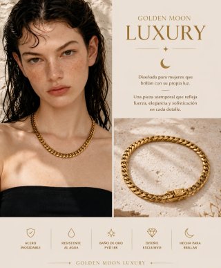 Collar Golden Mood Lujo Baño Oro 18K