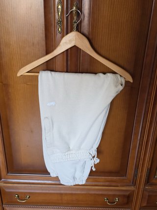 Pantalón de chándal beige