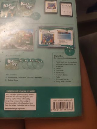 Libro inglés kid's box 1 , 2 y 4