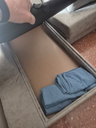 Sofá chaise longue gris