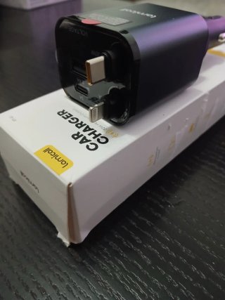 Carregador Lamicall 30W USB-C USB-A para Carro