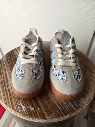 Zapatillas Adidas Estampado Floral Gris Azul