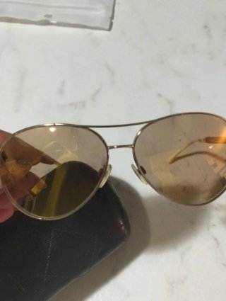 Occhiali da sole Chanel marrone/oro