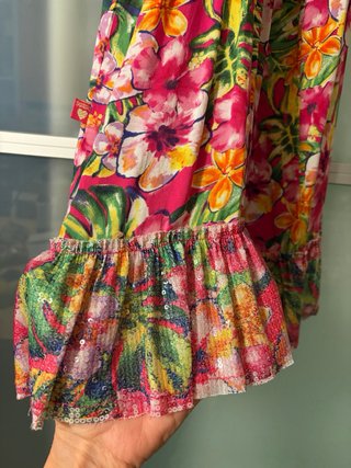 Abito bimba floreale 8-9 anni