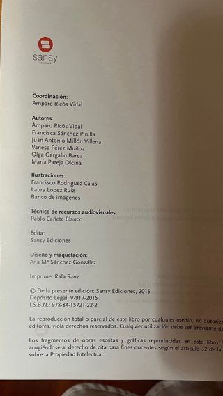 Lengua castellana y literatura, 3 ESO