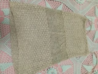 Conjunto 3 piezas crochet beige