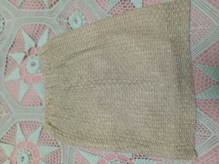 Conjunto 3 piezas crochet beige