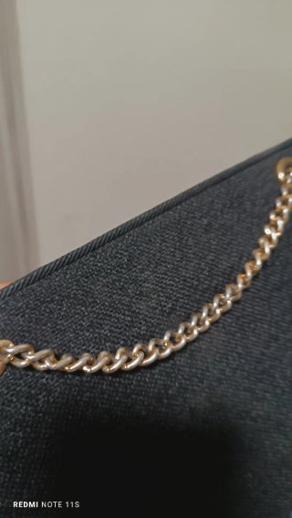 Borsa donna nera con catena