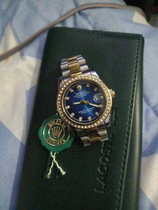 Pulsera reloj Oro y Plata