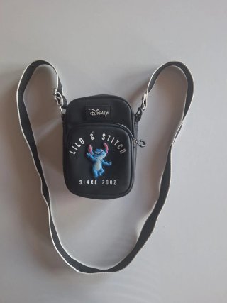 Bolso Negro Stich Disney Since 2002