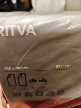 Cortinas IKEA Rojas 145x300cm
