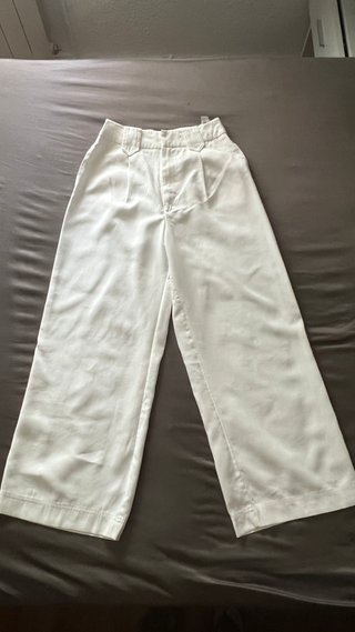 Pantalón Palazzo Tiro Alto Blanco