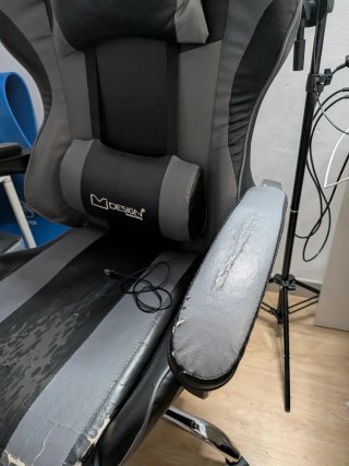 Silla Gaming M DESIGN Negra y Gris