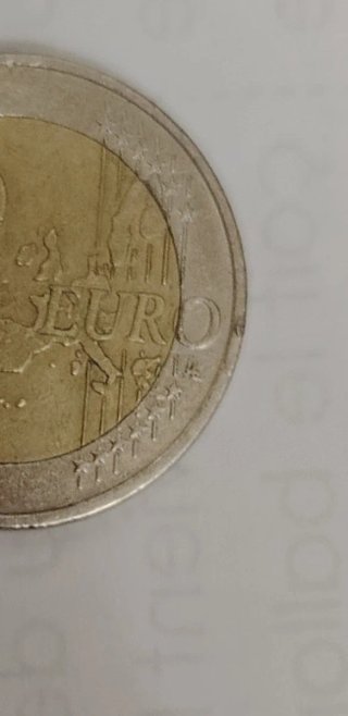 2 Euro Belgio 2004 Errore Eccesso Metallo
