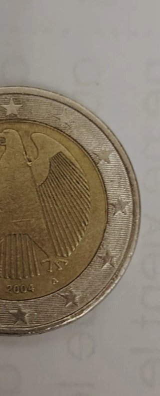 2 Euro Belgio 2004 Errore Eccesso Metallo