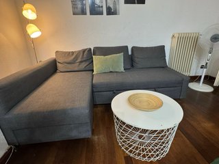 Sofá Cama Chaise Longue Gris Ikea