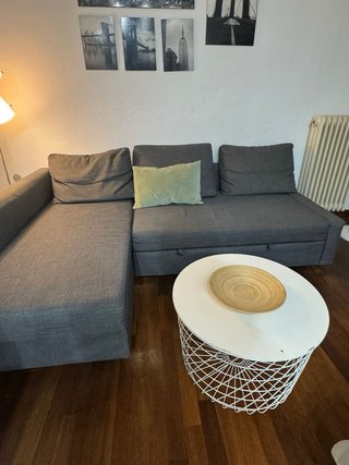 Sofá Cama Chaise Longue Gris Ikea