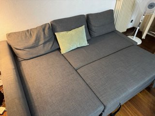 Sofá Cama Chaise Longue Gris Ikea