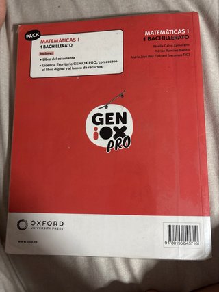Matemáticas I 1 Bachillerato : Geniox
