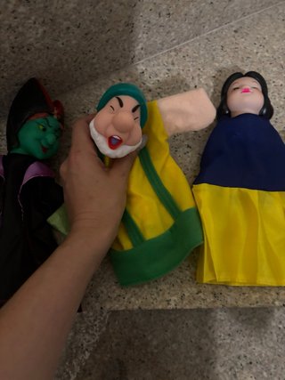 Marionetas Blancanieves y personajes
