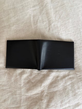Cartera tarjetero cuero negro Purificación García