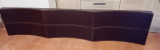 Cabezal para la cama ,  de cuero marrón