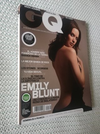 REVISTA GQ No 132 AÑO 2008. EMILY BLUNT. OBAMA