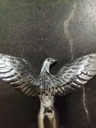 Águila antigua mascota radiador coche