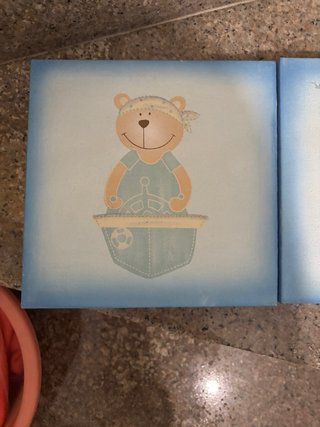 Cuadros infantiles ositos marineros