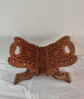 Atril plegable de madera para libros