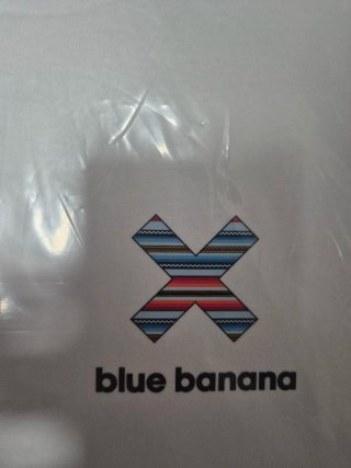 Camiseta Blue Banana Logo X Blanca Talla M