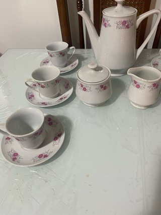 Juego de café floral