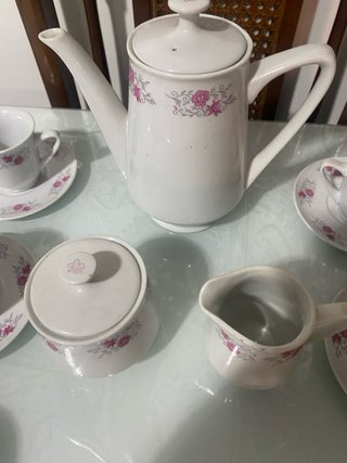 Juego de café floral