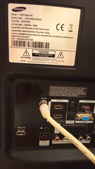 Televisor Samsung 37 Negro