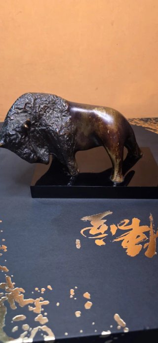Escultura Bisonte Bronce Edición Limitada