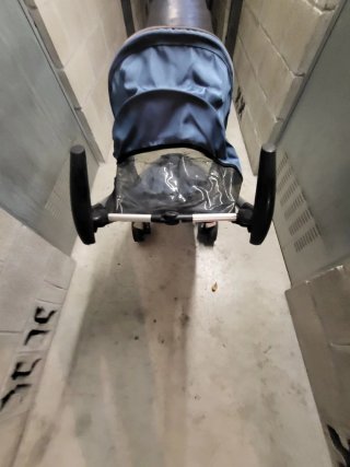 Silla de paseo azul